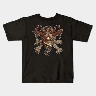 Monster Head and Crossbones Kids T-Shirt